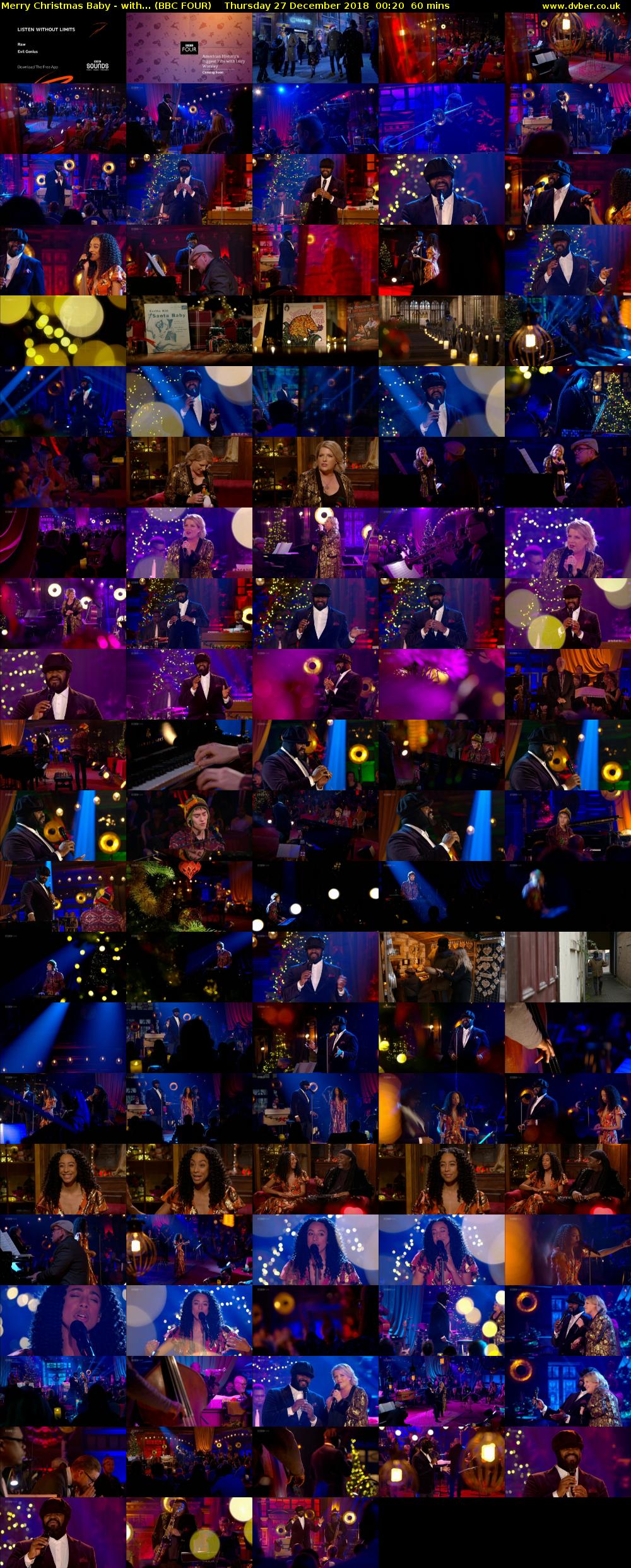 Merry Christmas Baby - with... (BBC FOUR) Thursday 27 December 2018 00:20 - 01:20