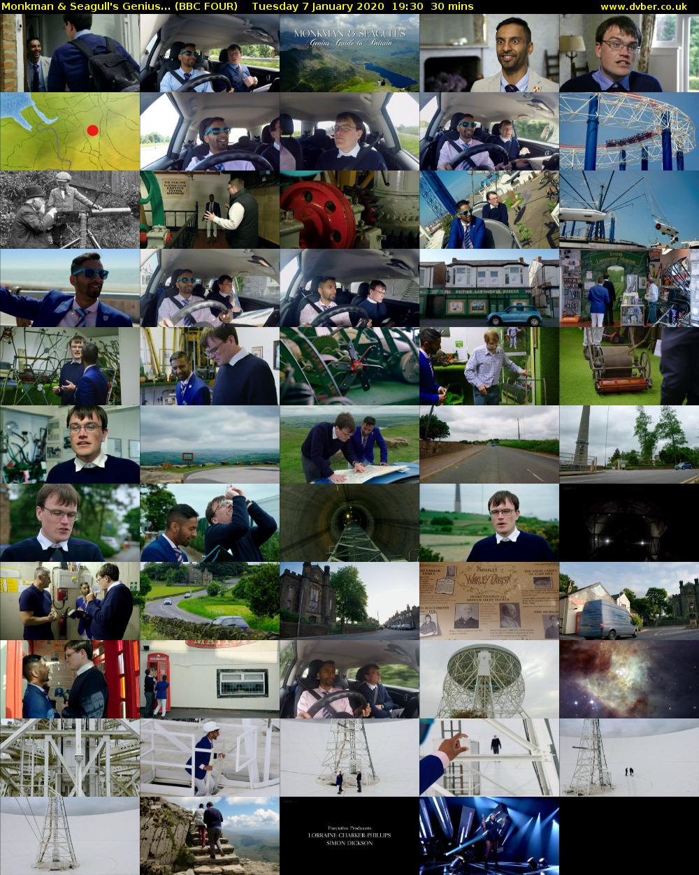 Monkman & Seagull's Genius... (BBC FOUR) Tuesday 7 January 2020 19:30 - 20:00