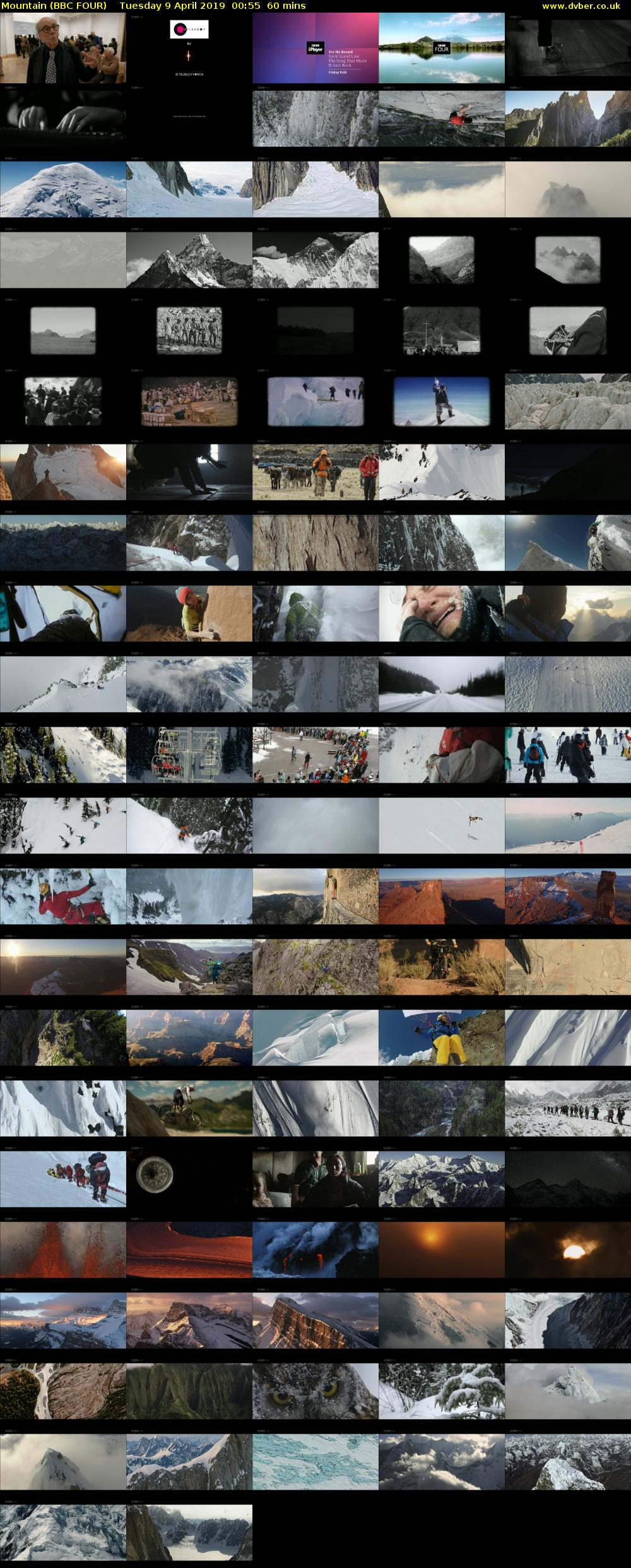 Mountain (BBC FOUR) Tuesday 9 April 2019 00:55 - 01:55
