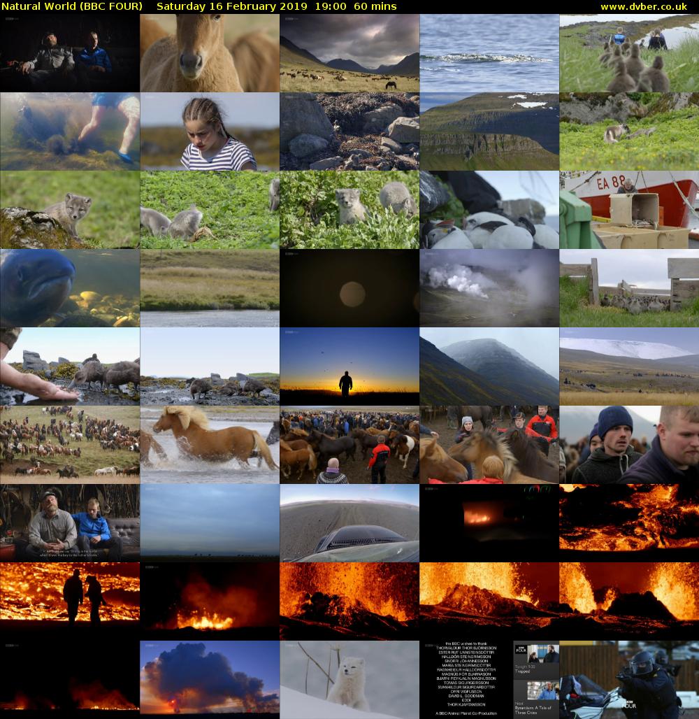 Natural World (BBC FOUR) Saturday 16 February 2019 19:00 - 20:00