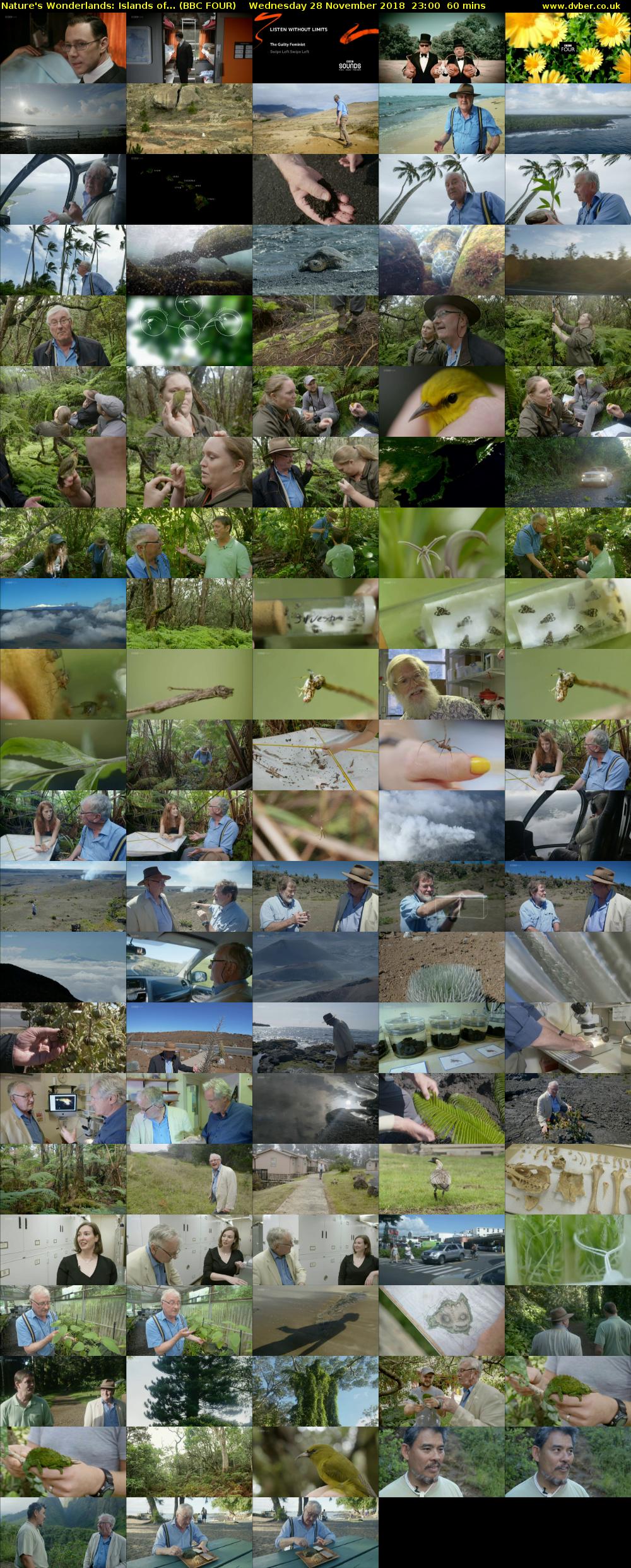 Nature's Wonderlands: Islands of... (BBC FOUR) Wednesday 28 November 2018 23:00 - 00:00