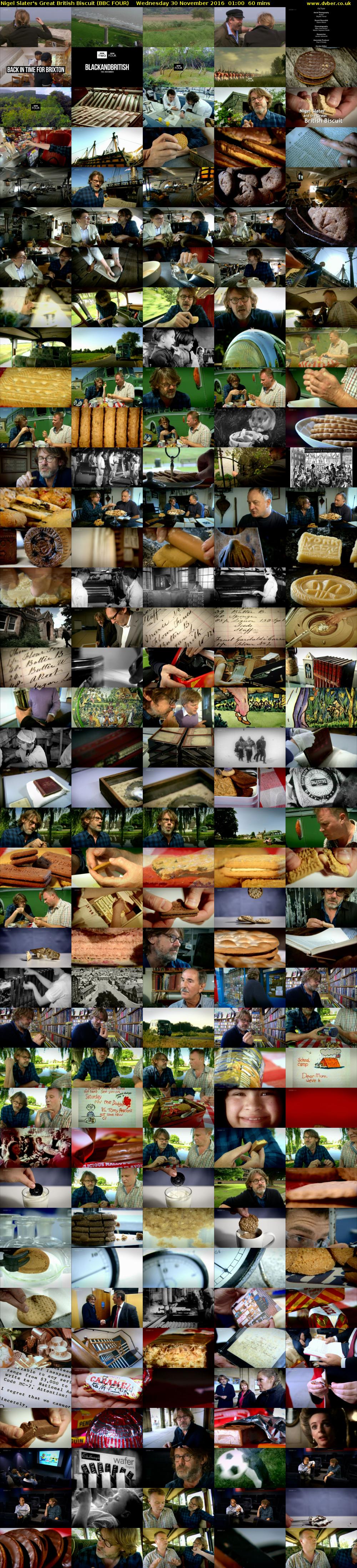 Nigel Slater's Great British Biscuit (BBC FOUR) Wednesday 30 November 2016 01:00 - 02:00