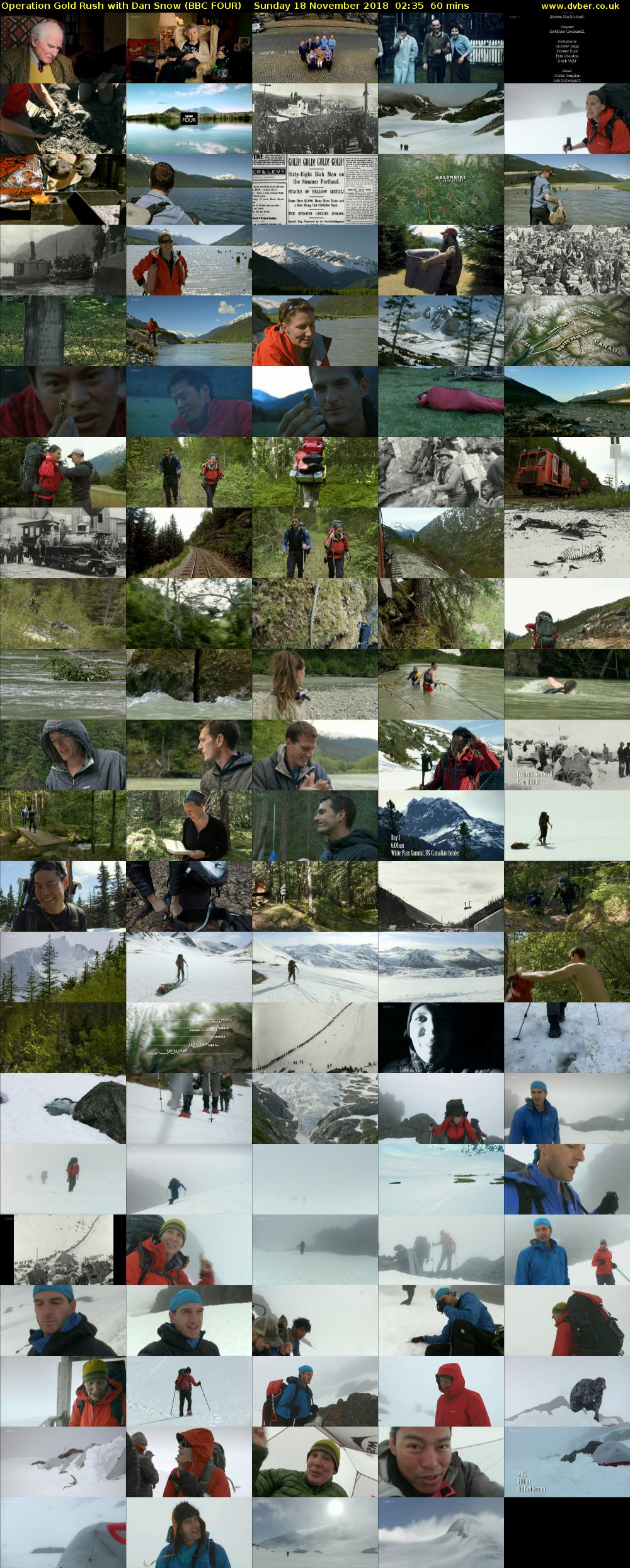 Operation Gold Rush with Dan Snow (BBC FOUR) Sunday 18 November 2018 02:35 - 03:35