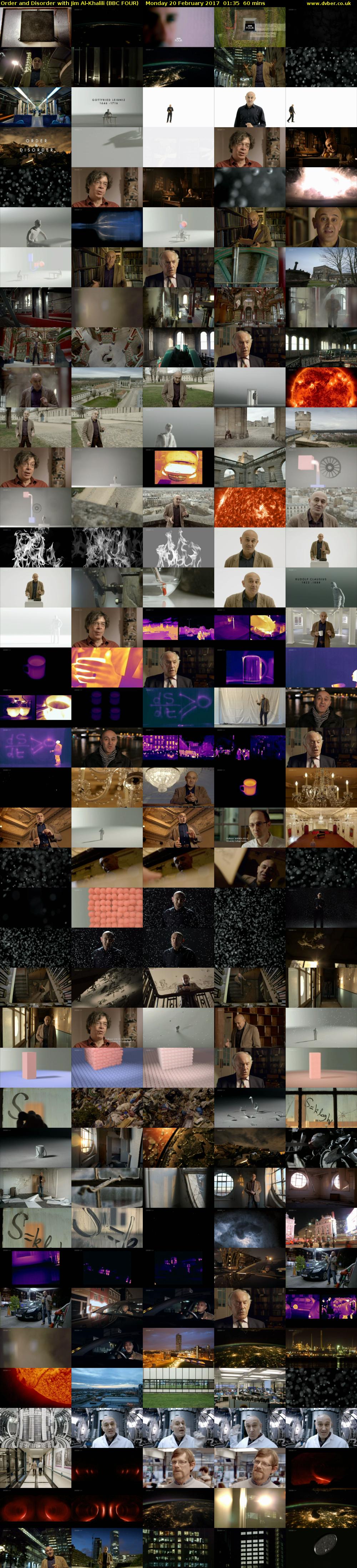 Order and Disorder with Jim Al-Khalili (BBC FOUR) Monday 20 February 2017 01:35 - 02:35