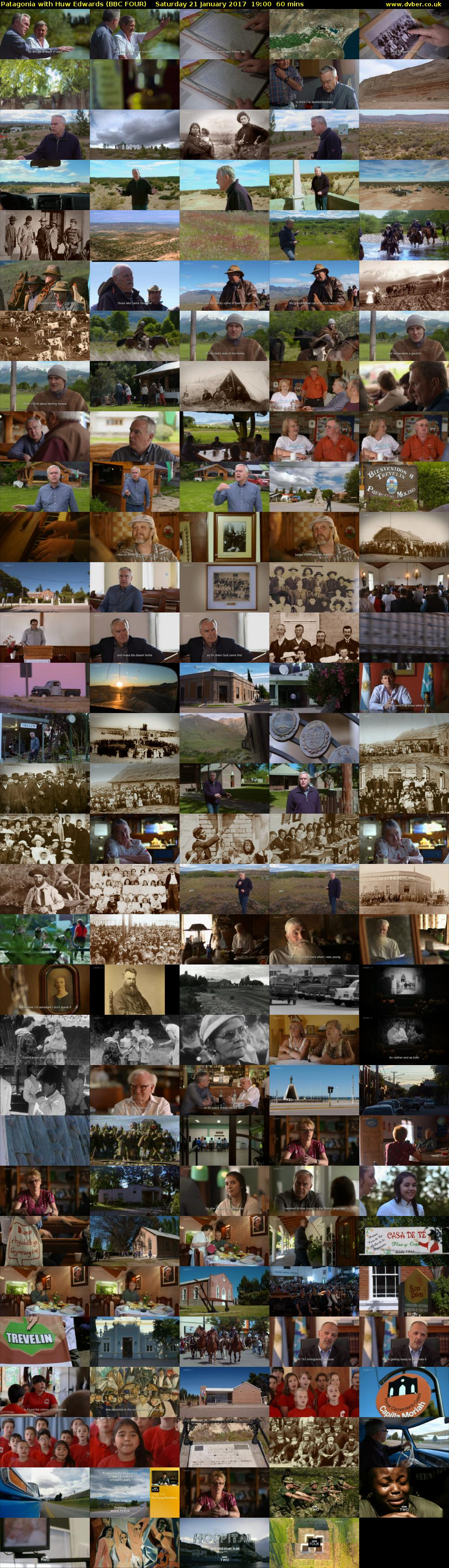 Patagonia with Huw Edwards (BBC FOUR) Saturday 21 January 2017 19:00 - 20:00