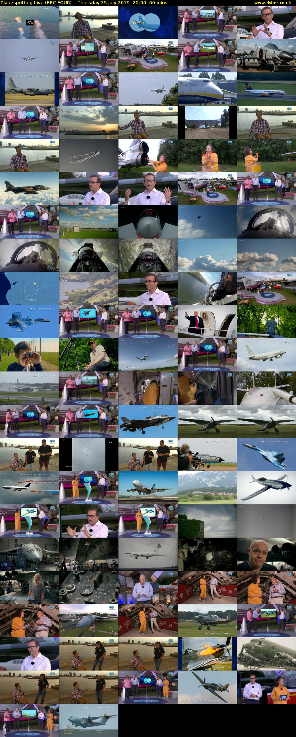 Planespotting Live (BBC FOUR) Thursday 25 July 2019 20:00 - 21:00