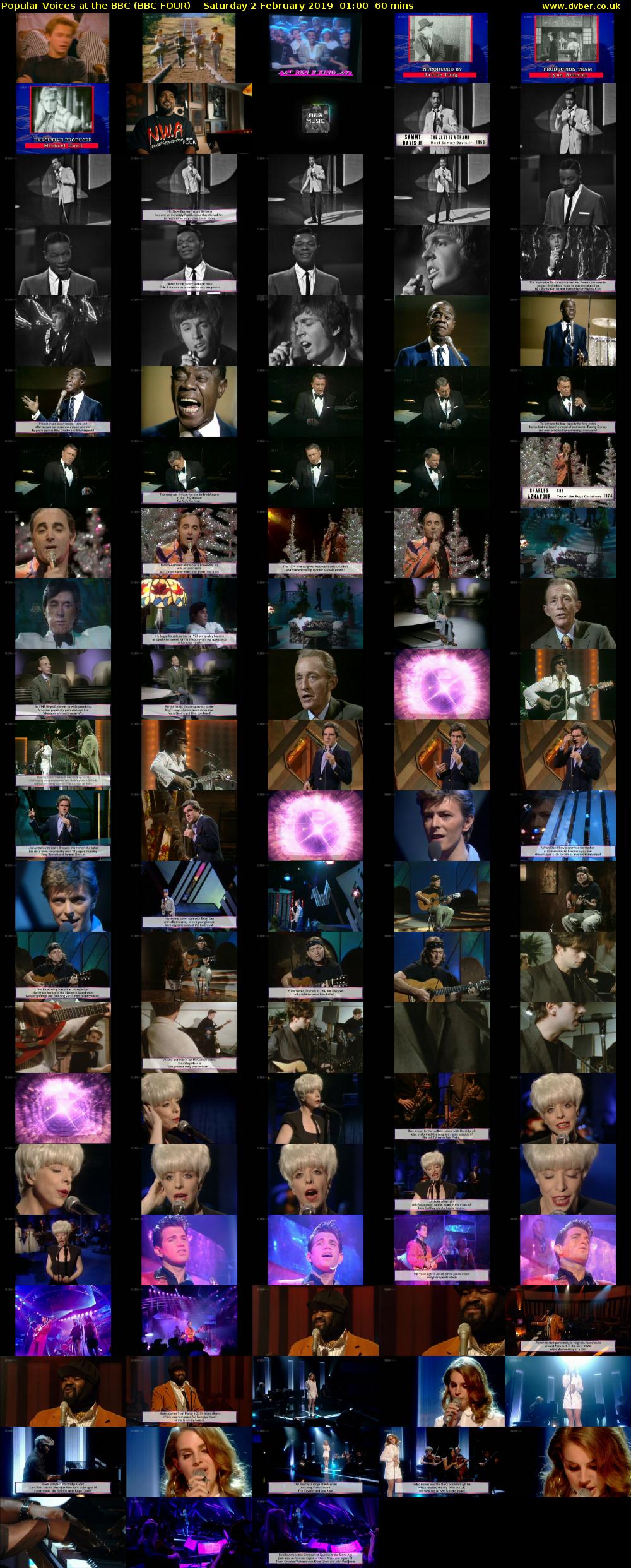 Popular Voices at the BBC (BBC FOUR) Saturday 2 February 2019 01:00 - 02:00