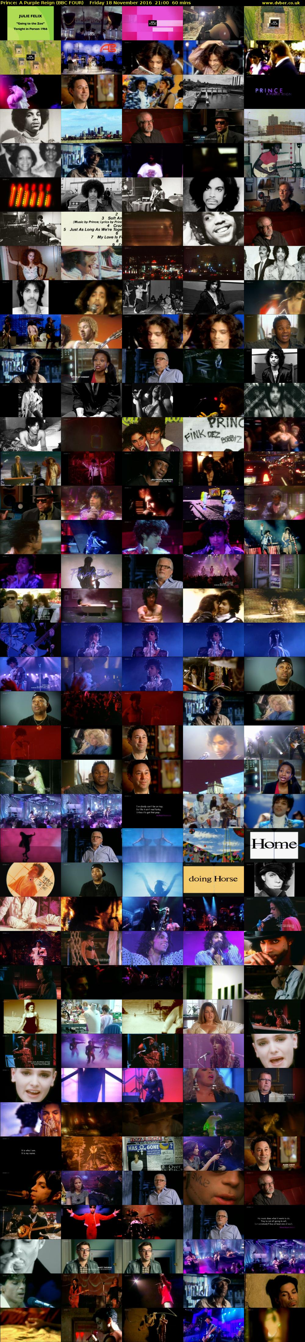 Prince: A Purple Reign (BBC FOUR) Friday 18 November 2016 21:00 - 22:00