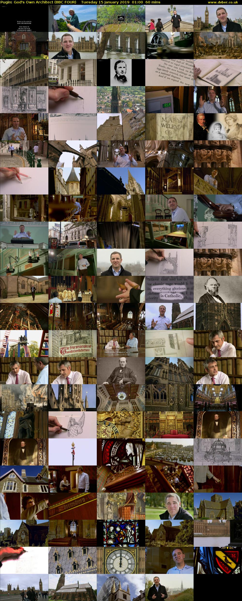 Pugin: God's Own Architect (BBC FOUR) Tuesday 15 January 2019 01:00 - 02:00