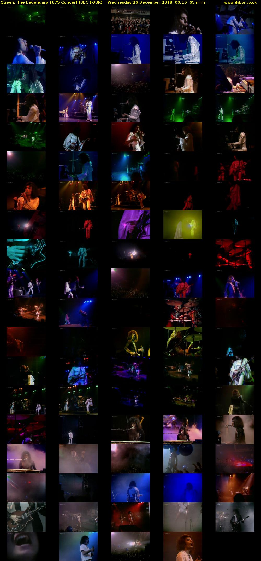 Queen: The Legendary 1975 Concert (BBC FOUR) Wednesday 26 December 2018 00:10 - 01:15