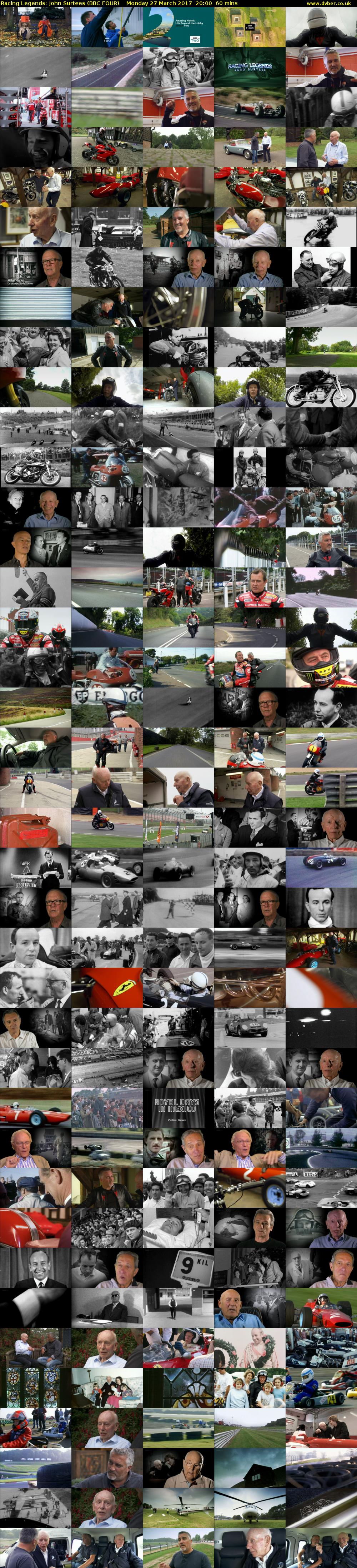 Racing Legends: John Surtees (BBC FOUR) Monday 27 March 2017 20:00 - 21:00