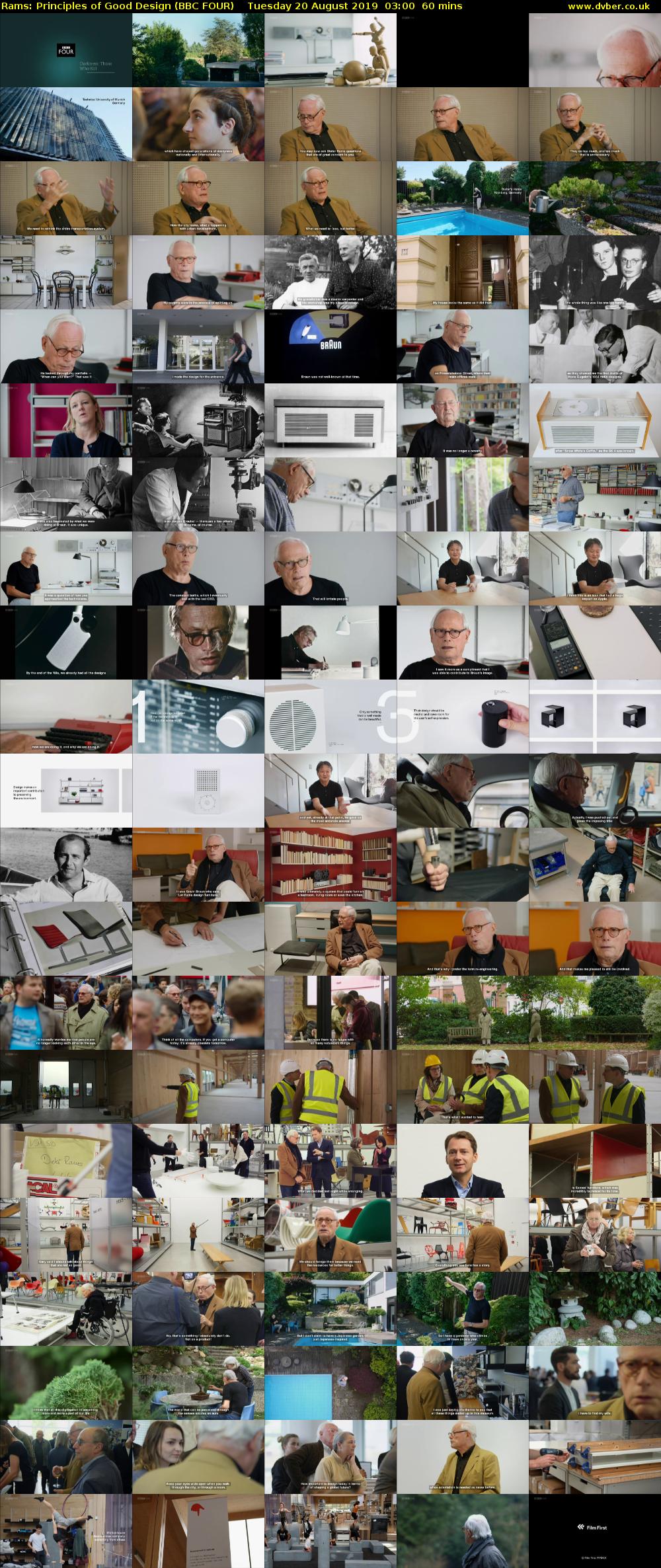 Rams: Principles of Good Design (BBC FOUR) Tuesday 20 August 2019 03:00 - 04:00