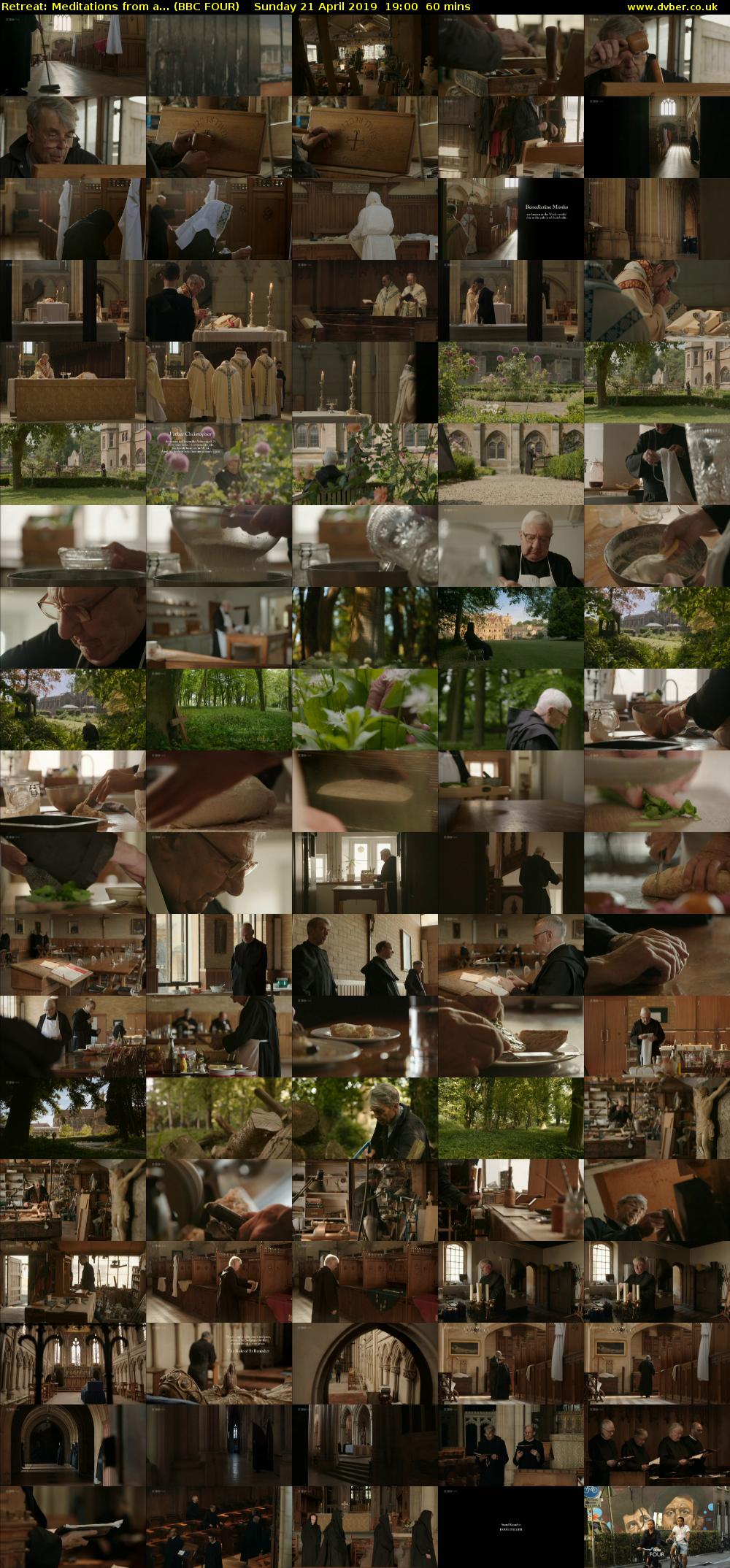 Retreat: Meditations from a... (BBC FOUR) Sunday 21 April 2019 19:00 - 20:00