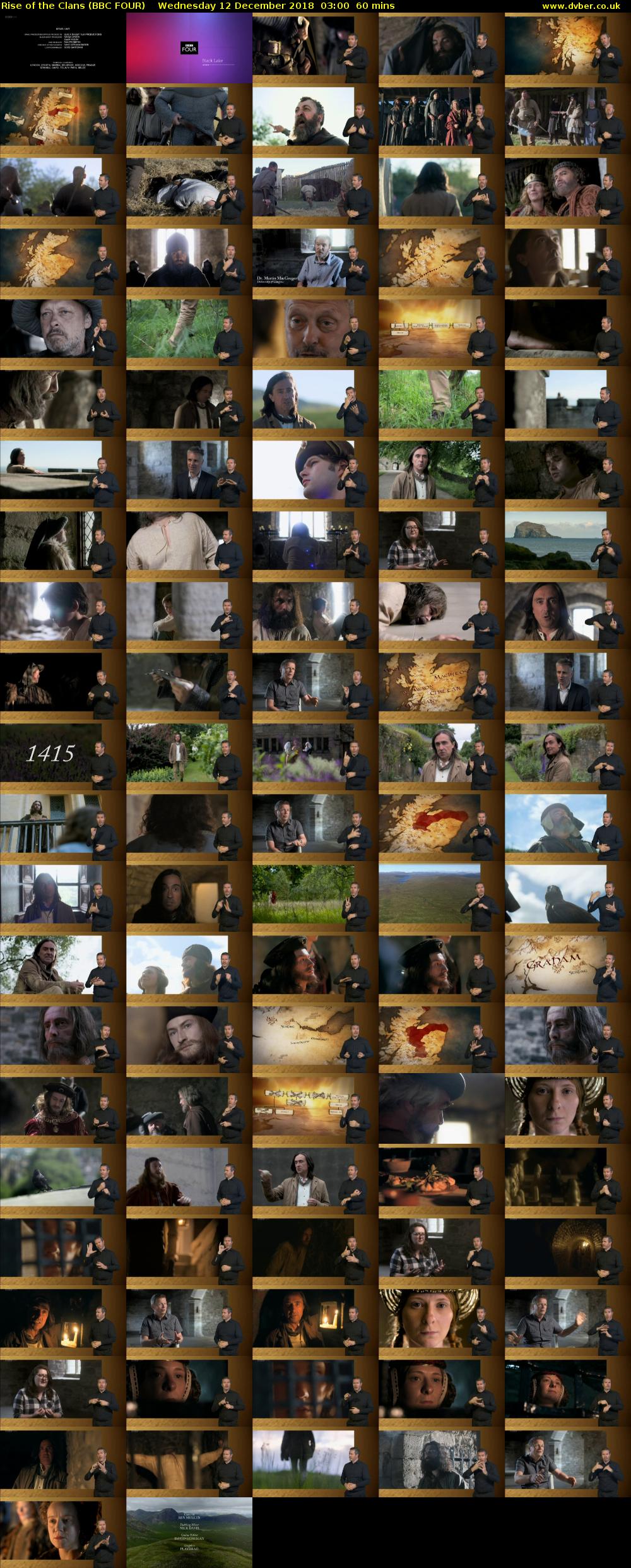 Rise of the Clans (BBC FOUR) Wednesday 12 December 2018 03:00 - 04:00
