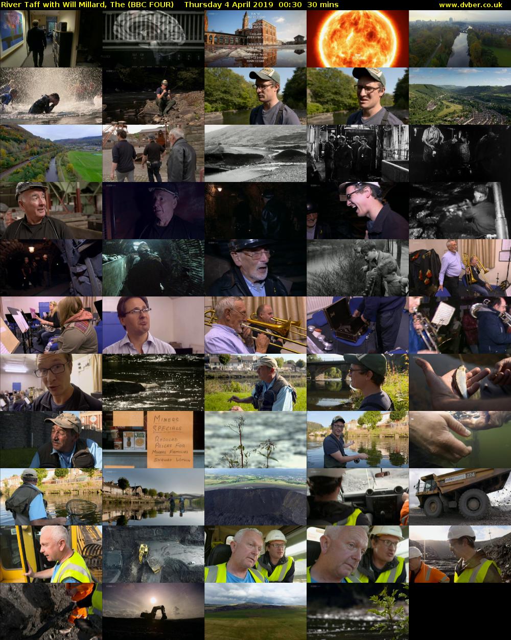 River Taff with Will Millard, The (BBC FOUR) Thursday 4 April 2019 00:30 - 01:00