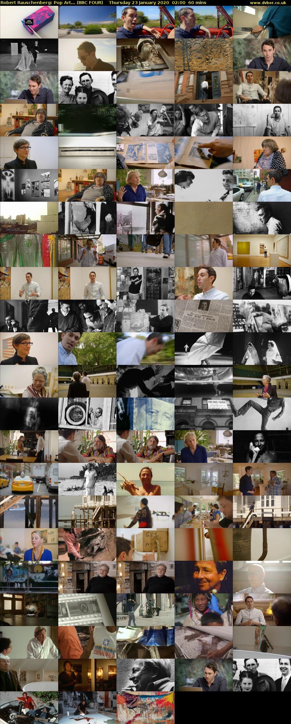 Robert Rauschenberg: Pop Art... (BBC FOUR) Thursday 23 January 2020 02:00 - 03:00