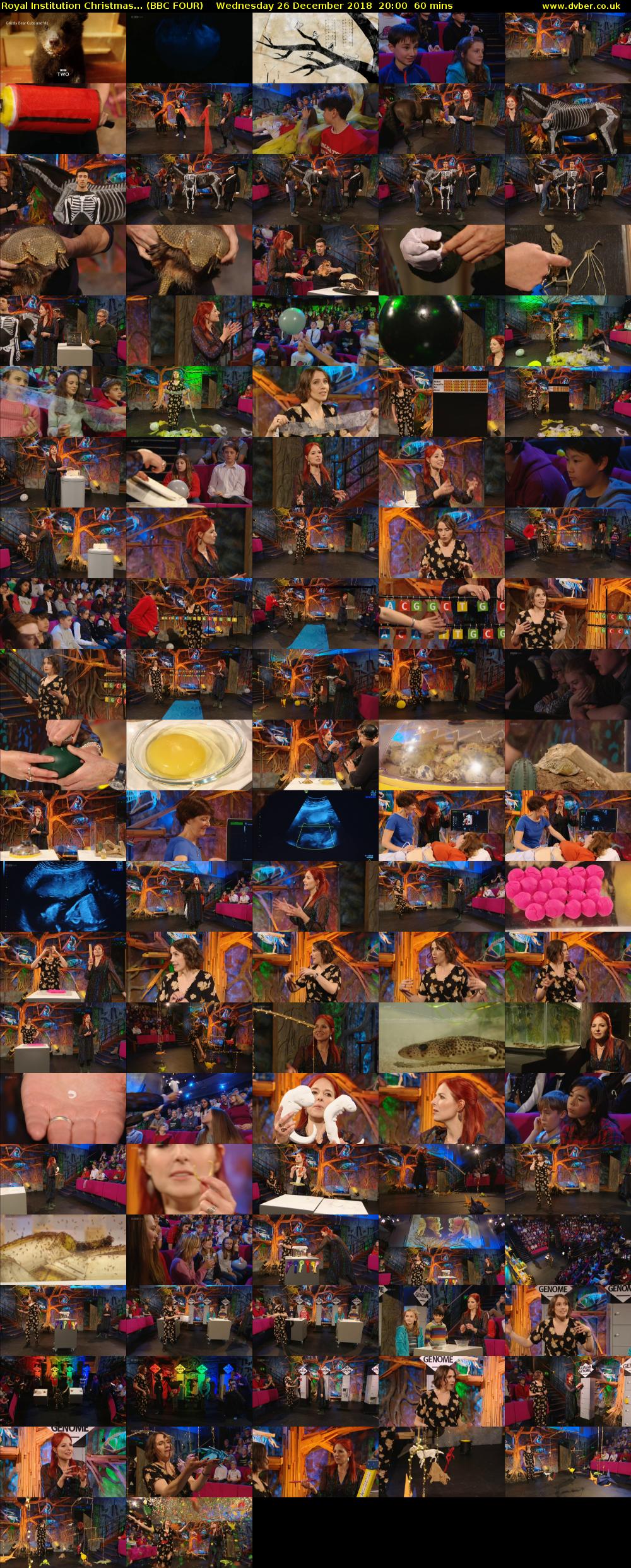 Royal Institution Christmas... (BBC FOUR) Wednesday 26 December 2018 20:00 - 21:00