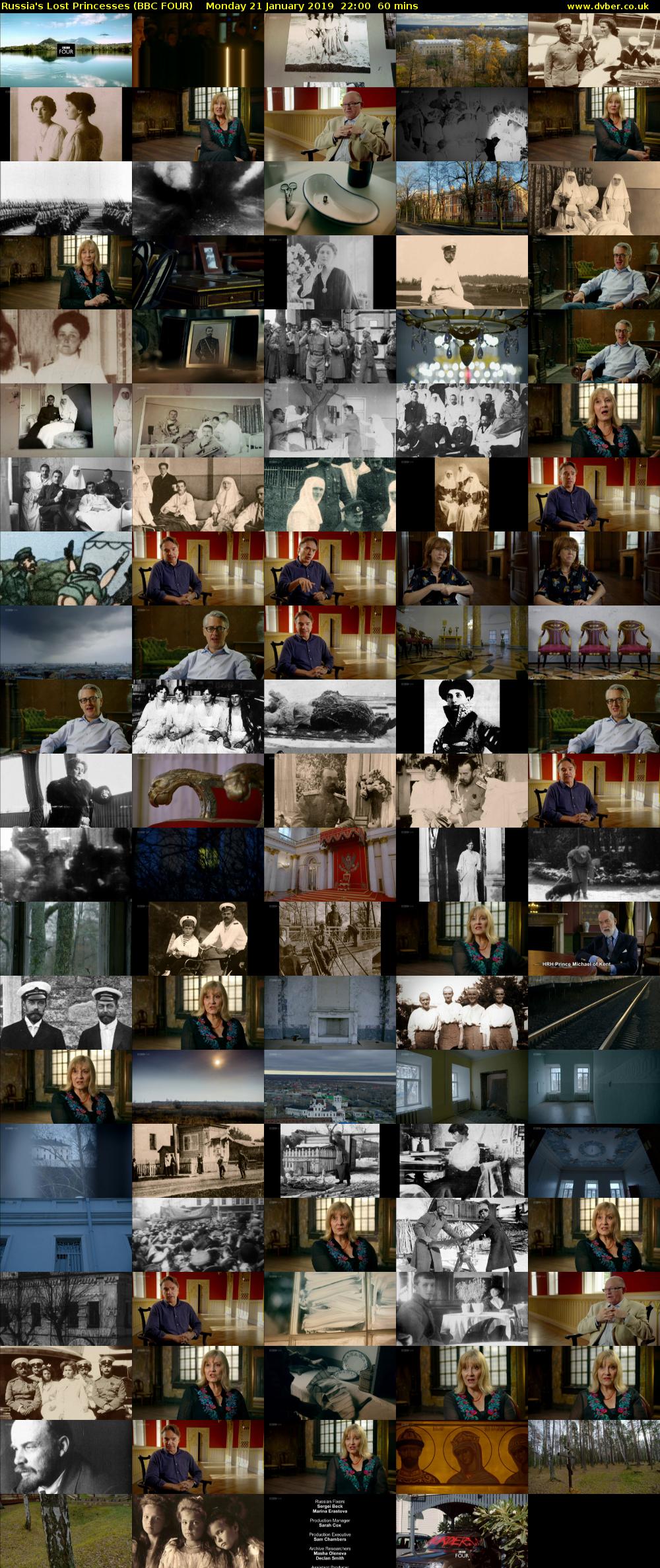 Russia's Lost Princesses (BBC FOUR) Monday 21 January 2019 22:00 - 23:00