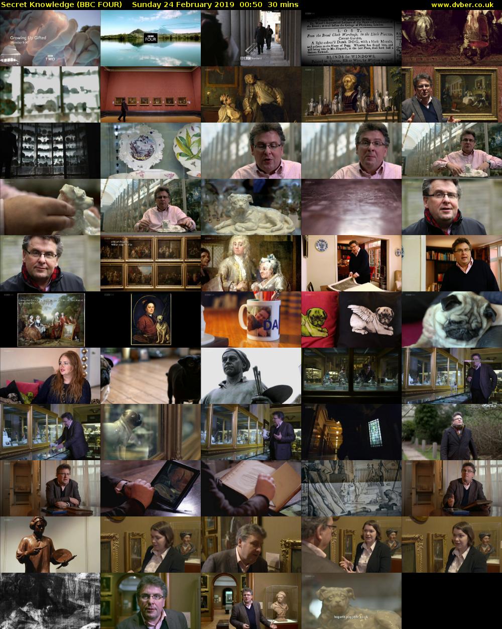 Secret Knowledge (BBC FOUR) Sunday 24 February 2019 00:50 - 01:20
