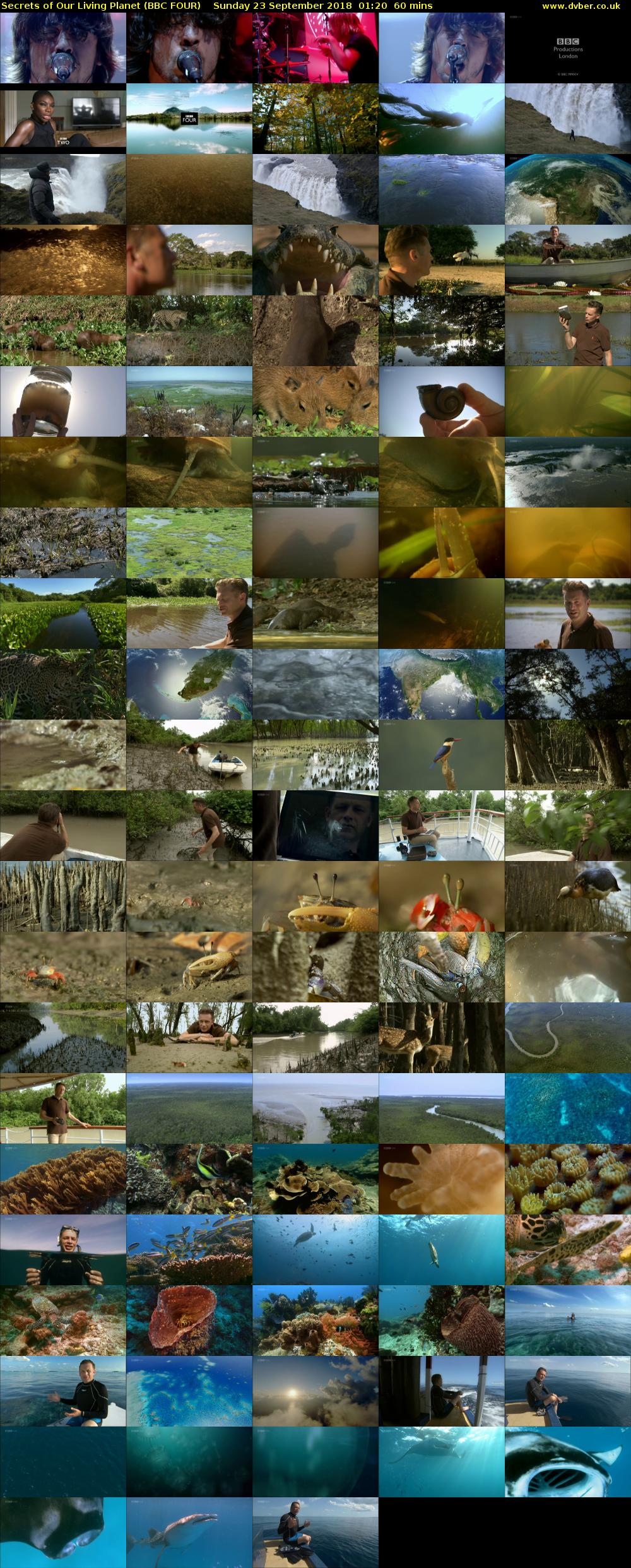 Secrets of Our Living Planet (BBC FOUR) Sunday 23 September 2018 01:20 - 02:20