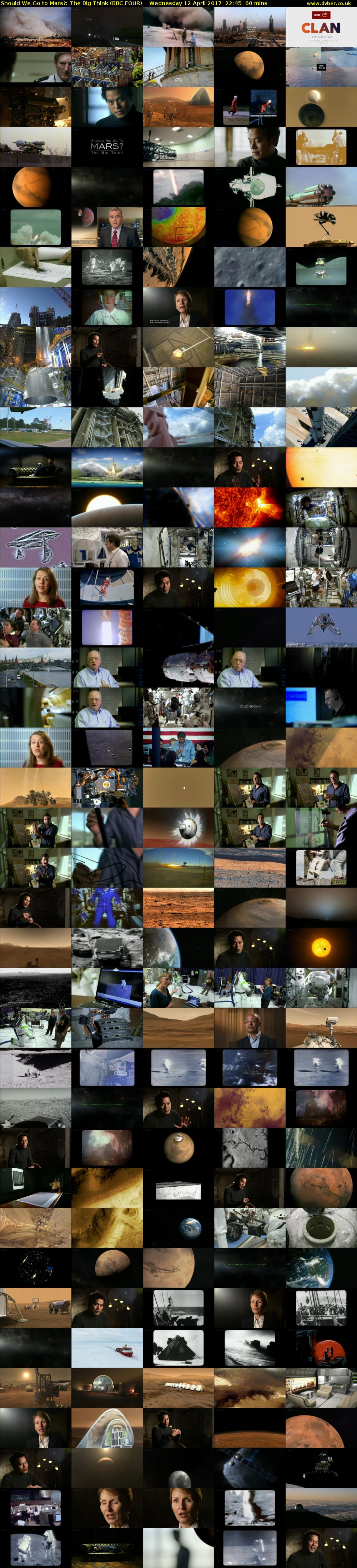 Should We Go to Mars?: The Big Think (BBC FOUR) Wednesday 12 April 2017 22:45 - 23:45