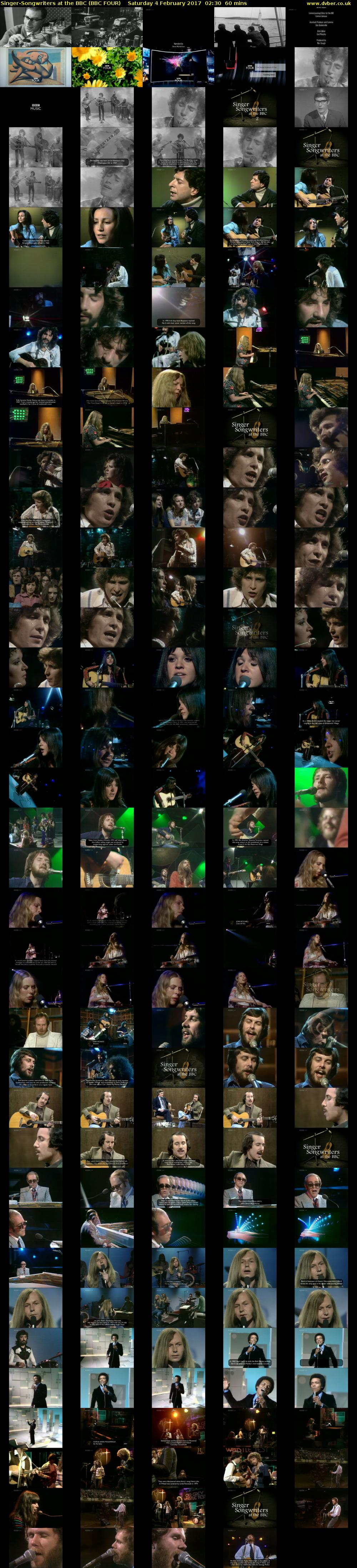 Singer-Songwriters at the BBC (BBC FOUR) Saturday 4 February 2017 02:30 - 03:30