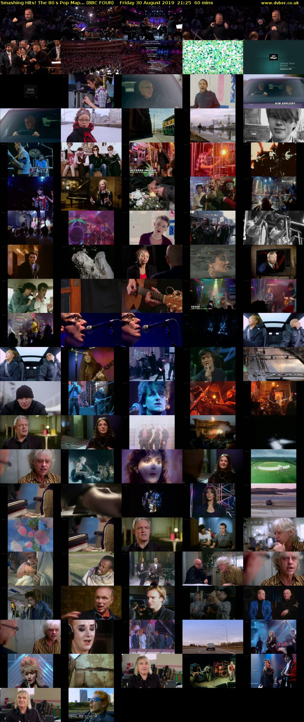 Smashing Hits! The 80s Pop Map... (BBC FOUR) Friday 30 August 2019 21:25 - 22:25
