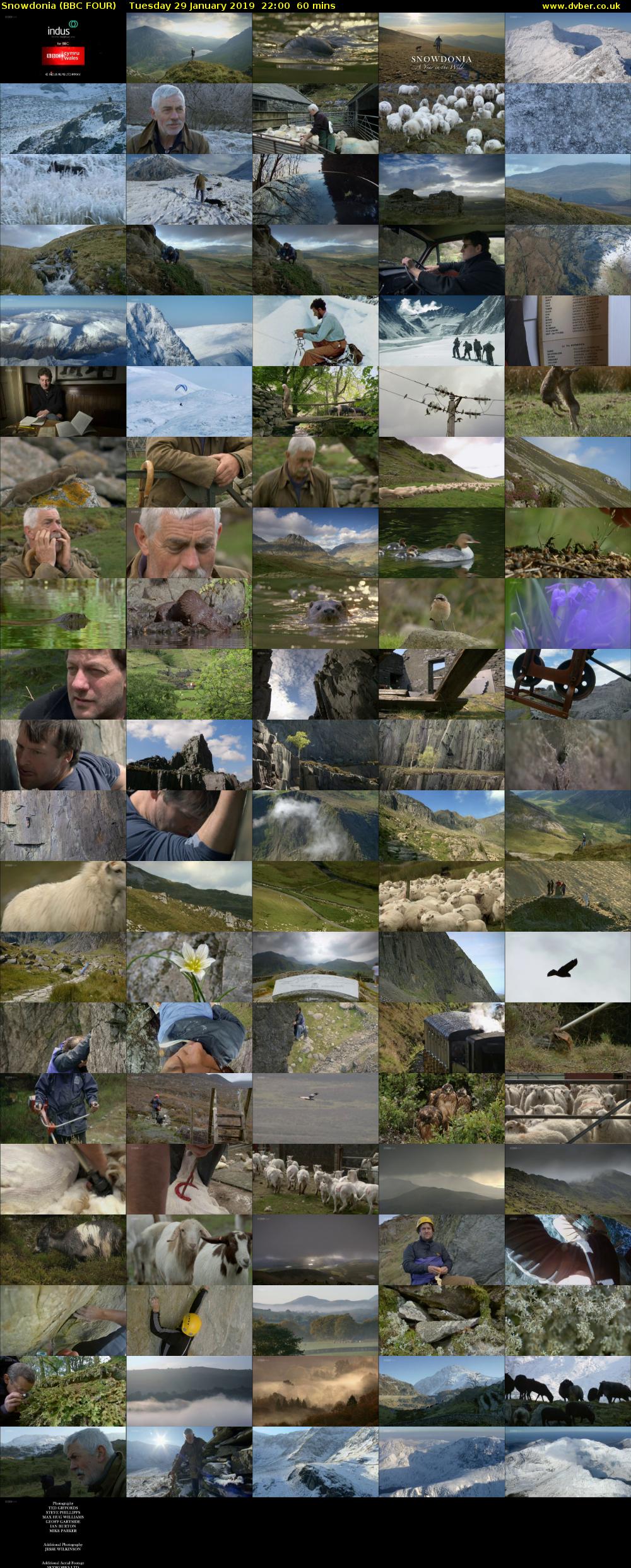 Snowdonia (BBC FOUR) Tuesday 29 January 2019 22:00 - 23:00