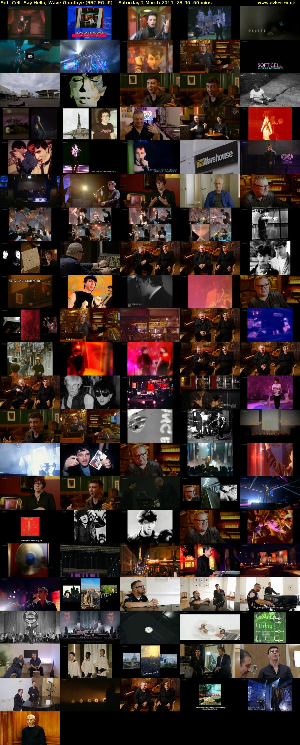Soft Cell: Say Hello, Wave Goodbye (BBC FOUR) Saturday 2 March 2019 23:40 - 00:40