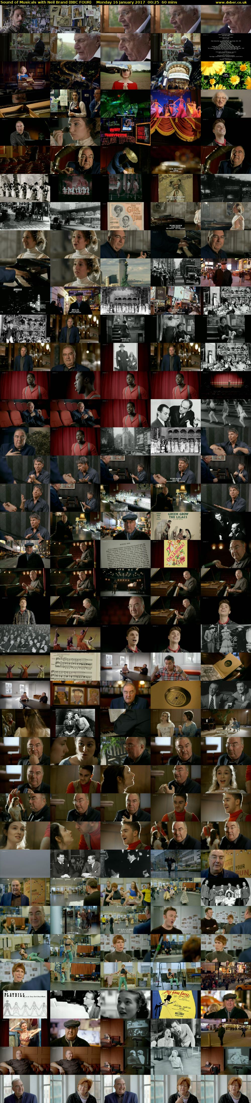 Sound of Musicals with Neil Brand (BBC FOUR) Monday 16 January 2017 00:25 - 01:25