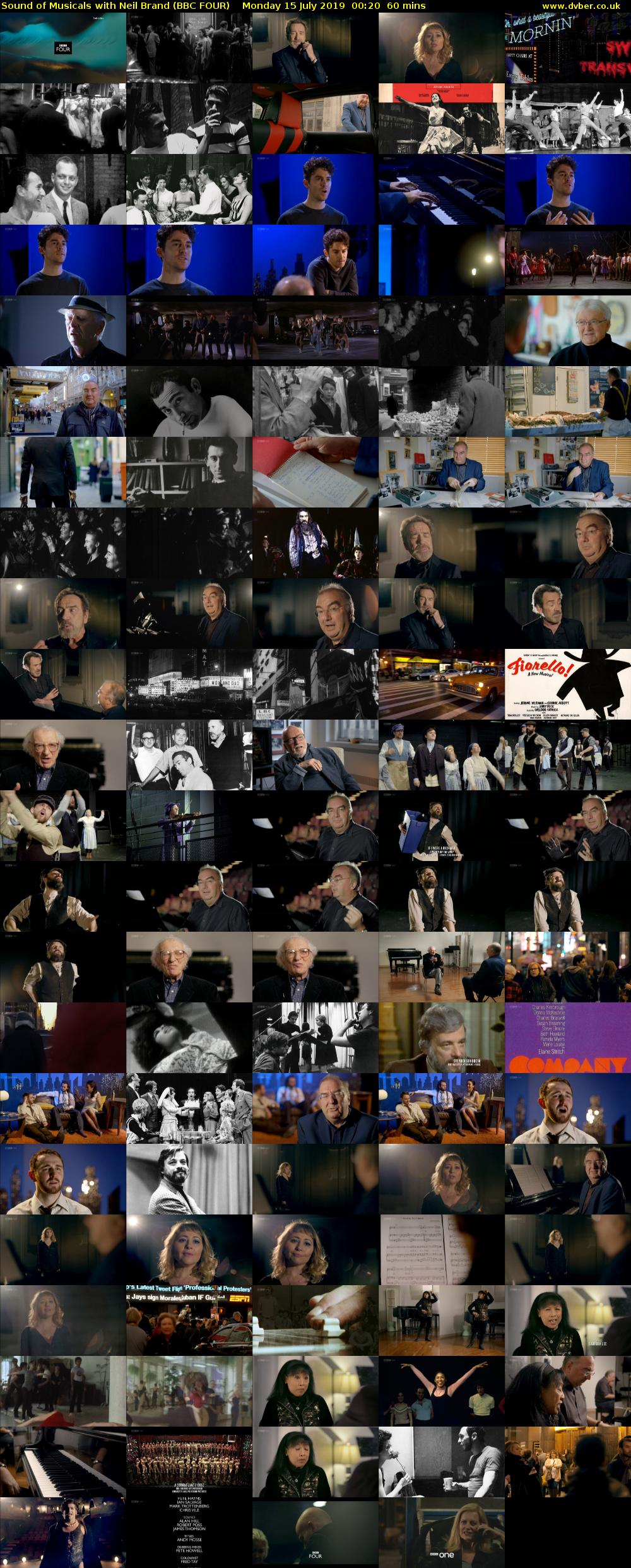 Sound of Musicals with Neil Brand (BBC FOUR) Monday 15 July 2019 00:20 - 01:20