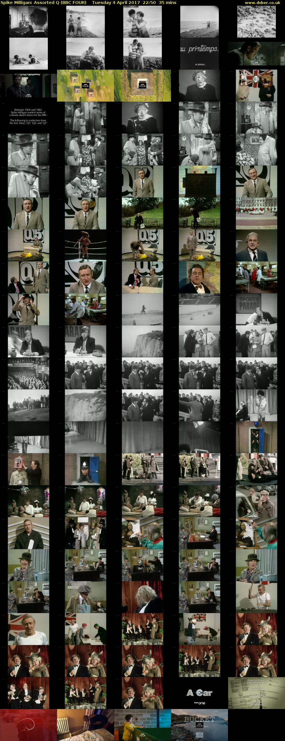 Spike Milligan: Assorted Q (BBC FOUR) Tuesday 4 April 2017 22:50 - 23:25