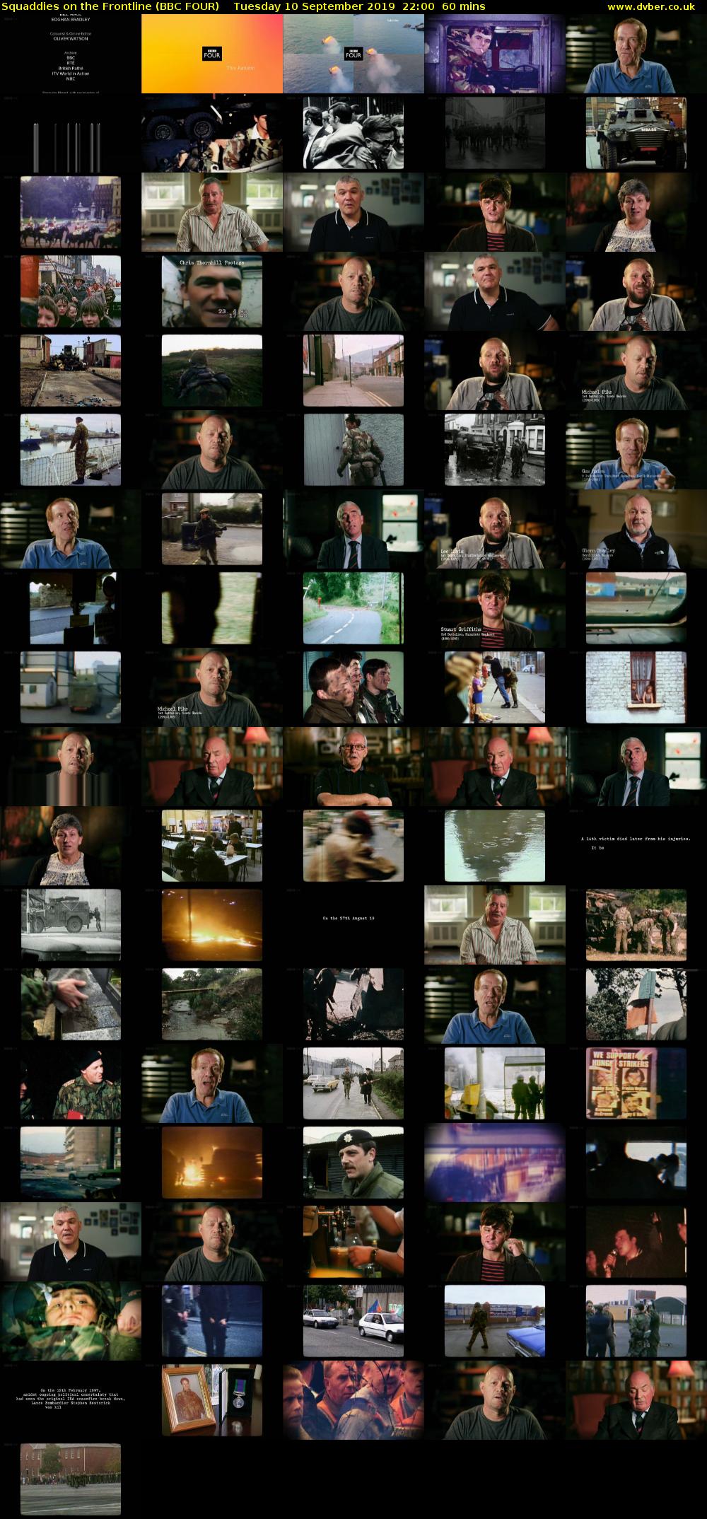 Squaddies on the Frontline (BBC FOUR) Tuesday 10 September 2019 22:00 - 23:00