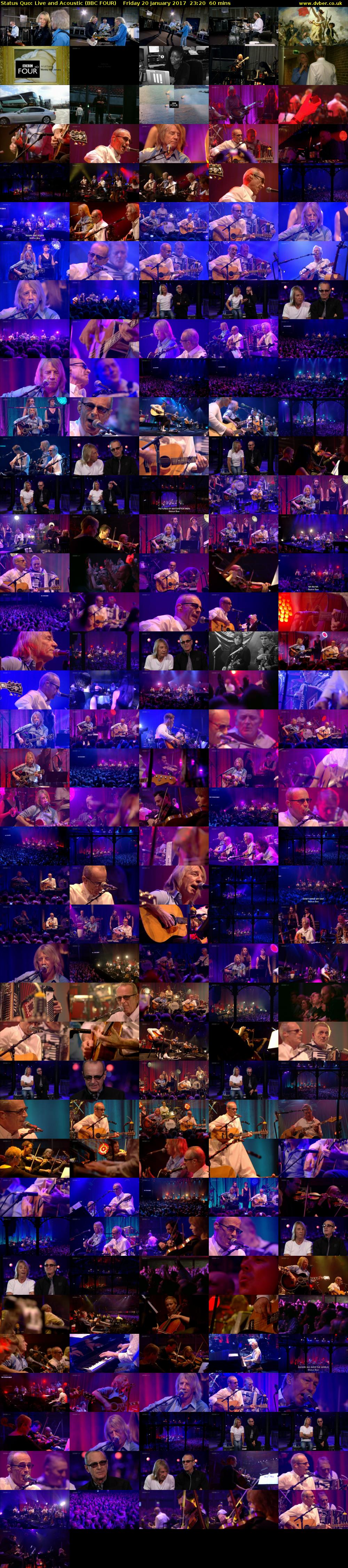 Status Quo: Live and Acoustic (BBC FOUR) Friday 20 January 2017 23:20 - 00:20