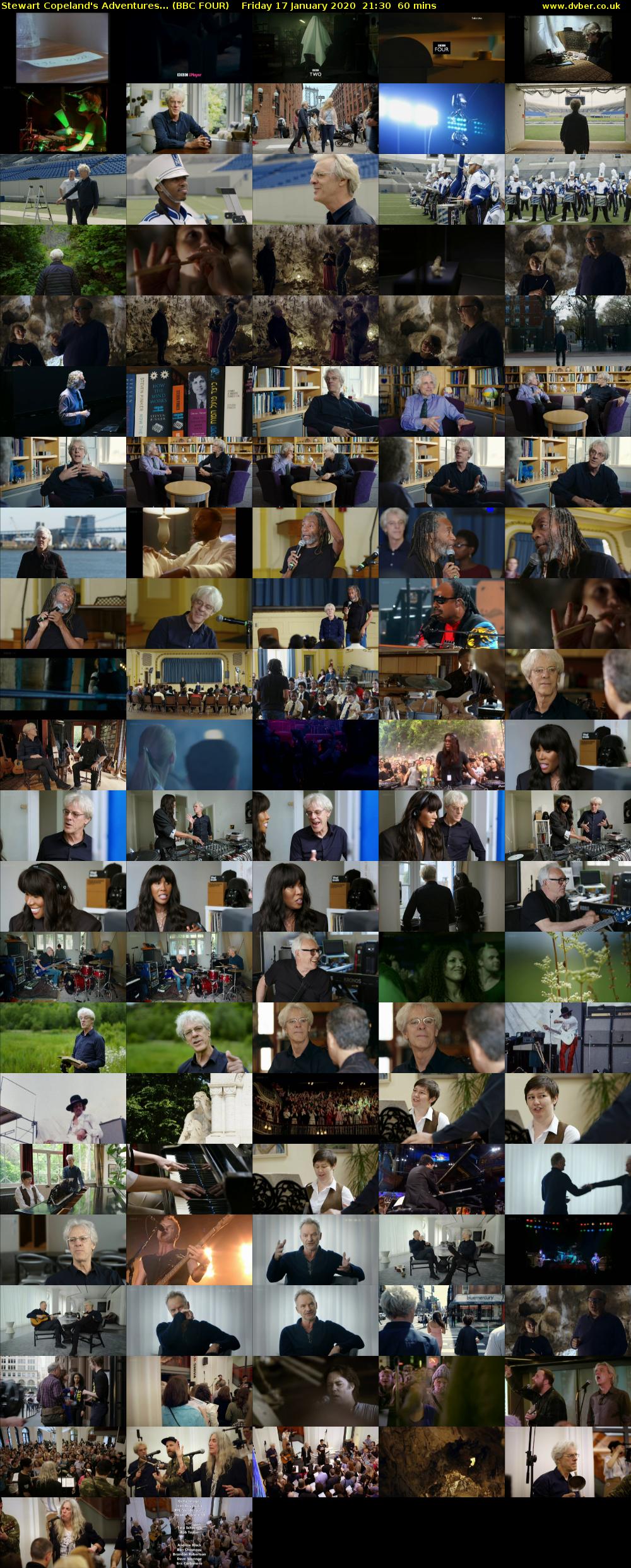Stewart Copeland's Adventures... (BBC FOUR) Friday 17 January 2020 21:30 - 22:30