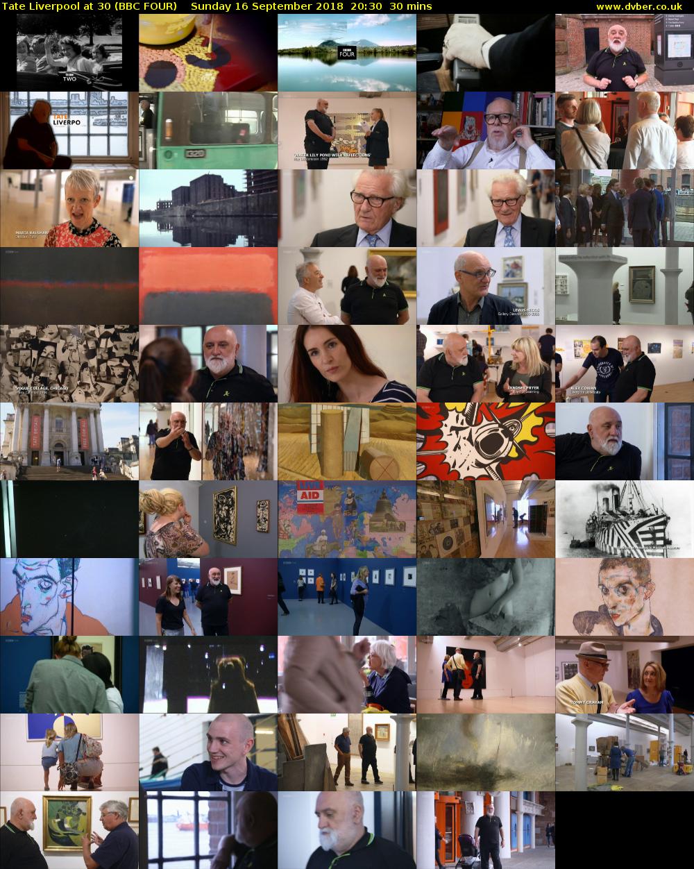 Tate Liverpool at 30 (BBC FOUR) Sunday 16 September 2018 20:30 - 21:00