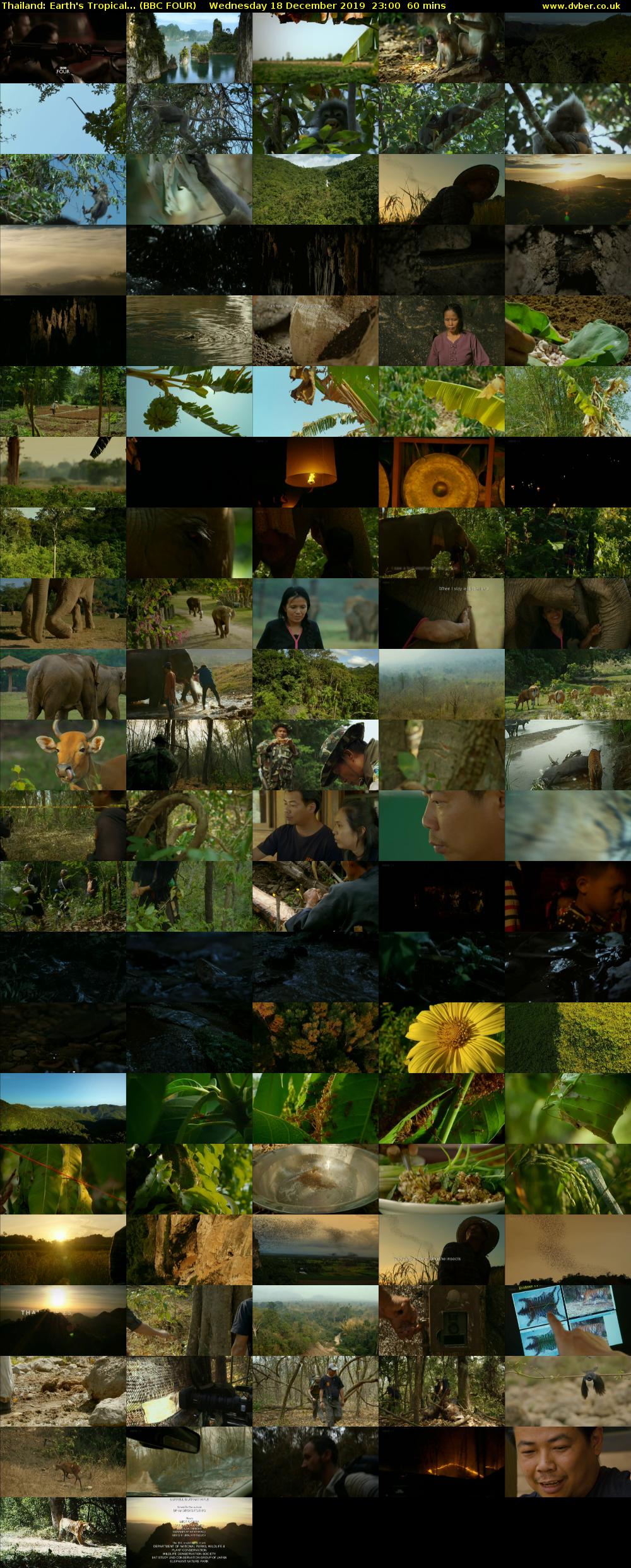 Thailand: Earth's Tropical... (BBC FOUR) Wednesday 18 December 2019 23:00 - 00:00