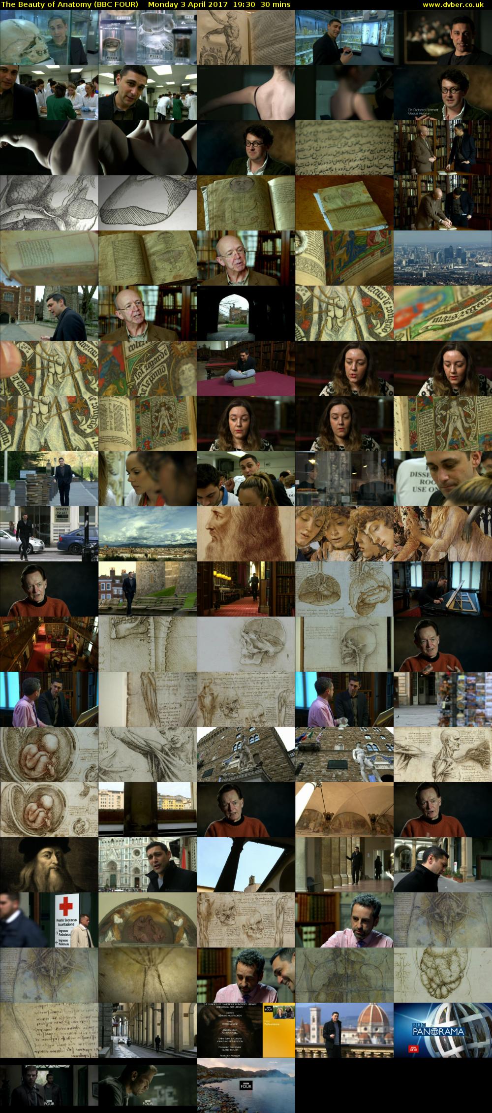 The Beauty of Anatomy (BBC FOUR) Monday 3 April 2017 19:30 - 20:00