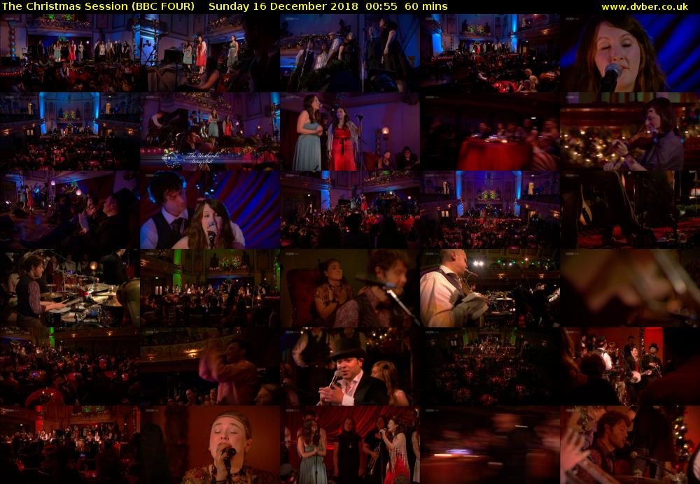 The Christmas Session (BBC FOUR) Sunday 16 December 2018 00:55 - 01:55