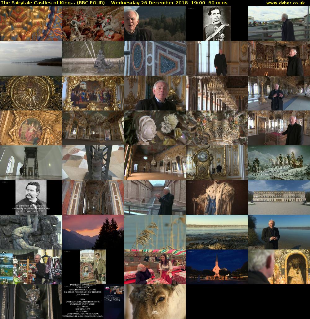 The Fairytale Castles of King... (BBC FOUR) Wednesday 26 December 2018 19:00 - 20:00