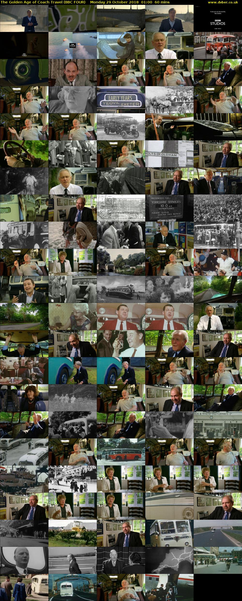 The Golden Age of Coach Travel (BBC FOUR) Monday 29 October 2018 01:00 - 02:00