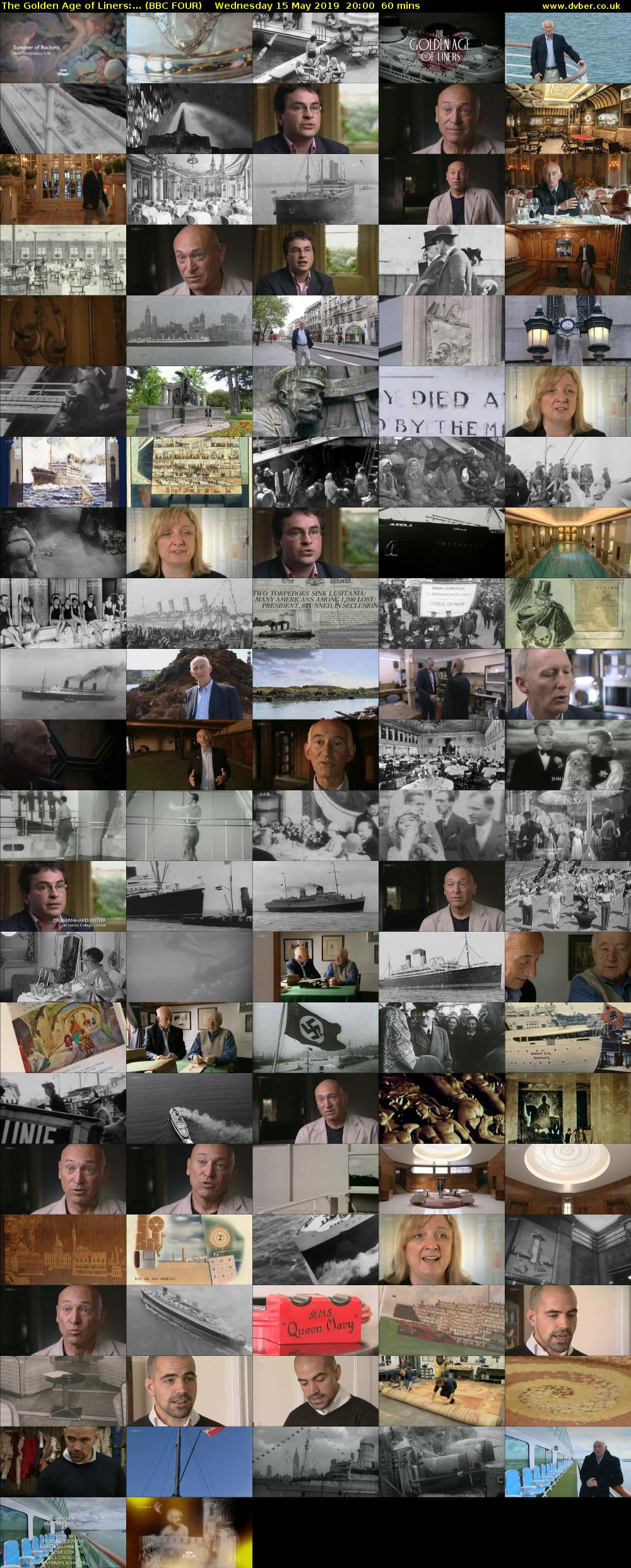 The Golden Age of Liners:... (BBC FOUR) Wednesday 15 May 2019 20:00 - 21:00