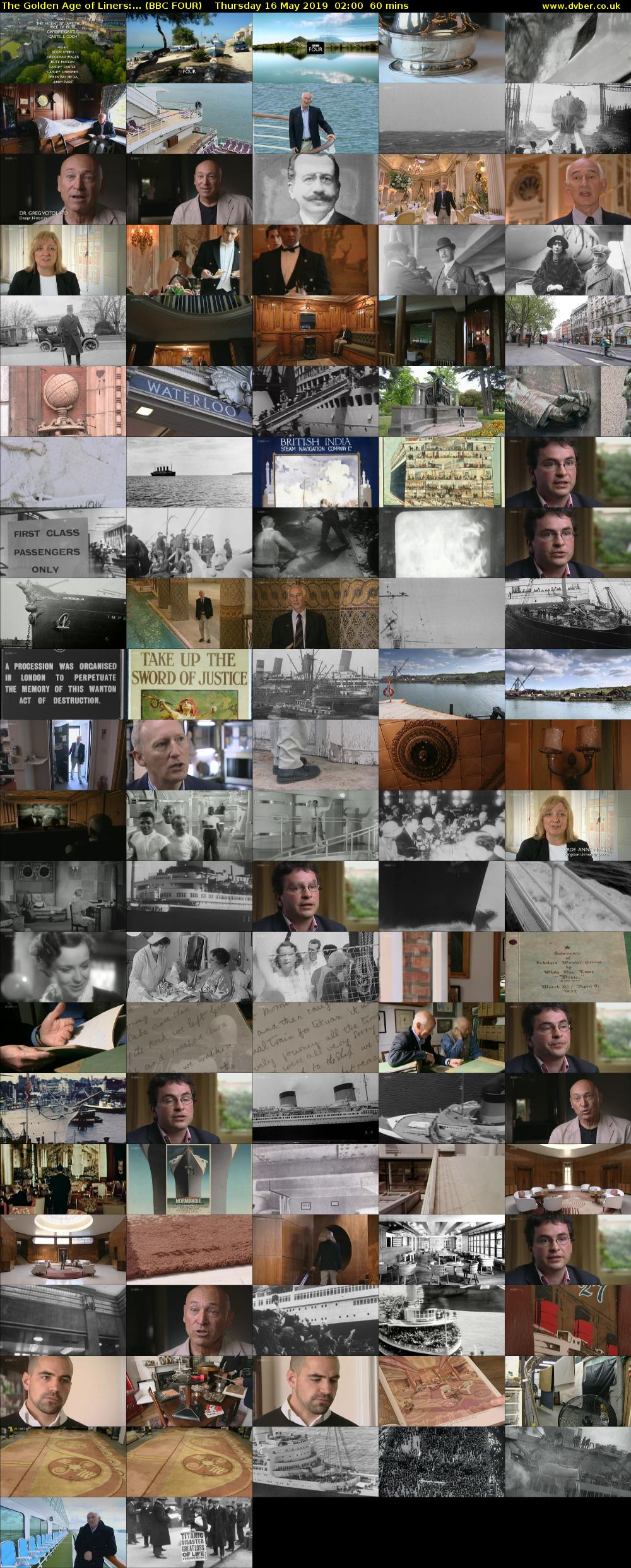 The Golden Age of Liners:... (BBC FOUR) Thursday 16 May 2019 02:00 - 03:00