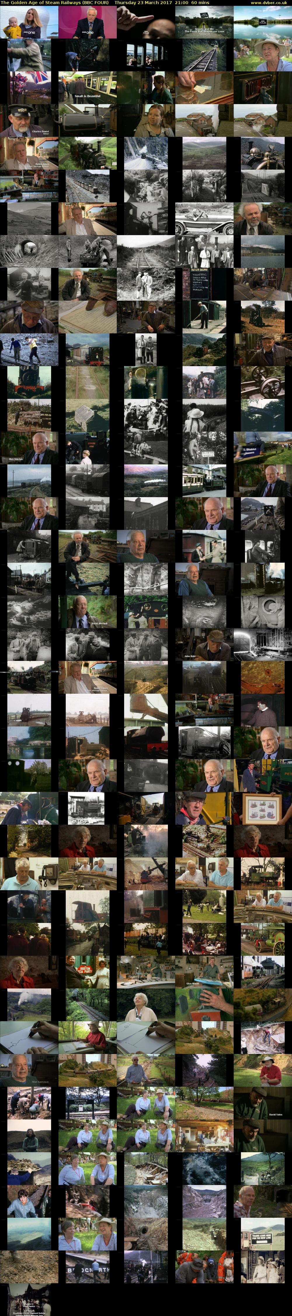 The Golden Age of Steam Railways (BBC FOUR) Thursday 23 March 2017 21:00 - 22:00
