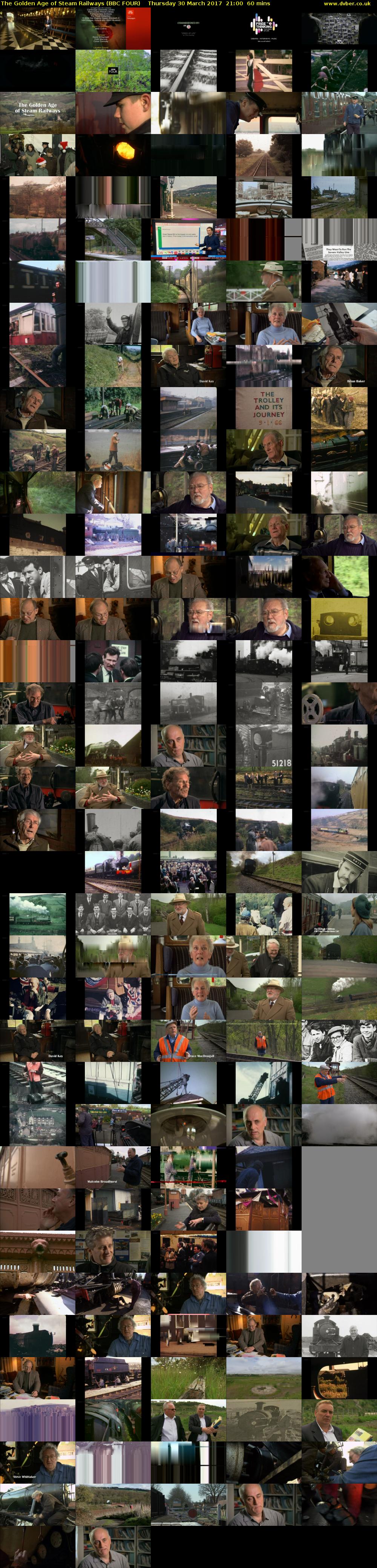 The Golden Age of Steam Railways (BBC FOUR) Thursday 30 March 2017 21:00 - 22:00