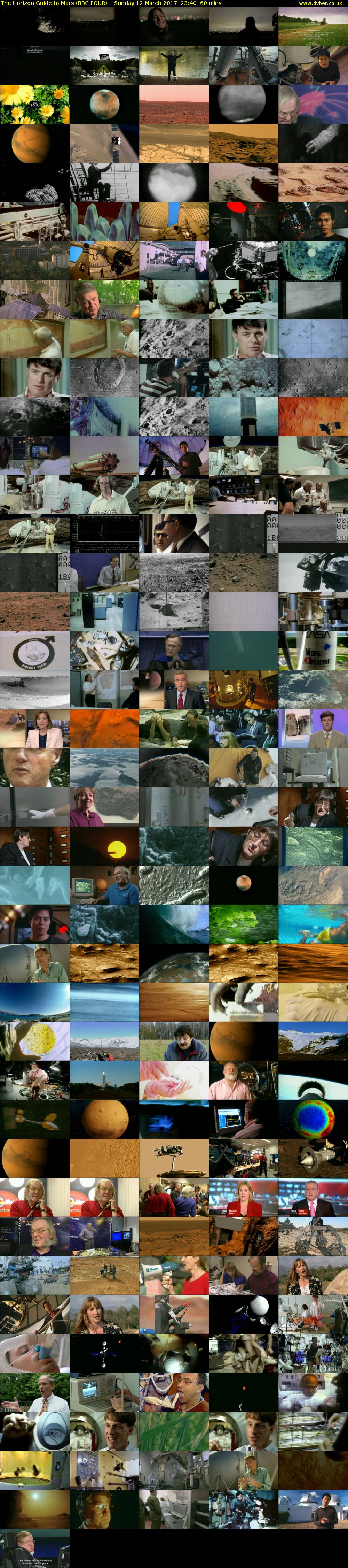 The Horizon Guide to Mars (BBC FOUR) Sunday 12 March 2017 23:40 - 00:40