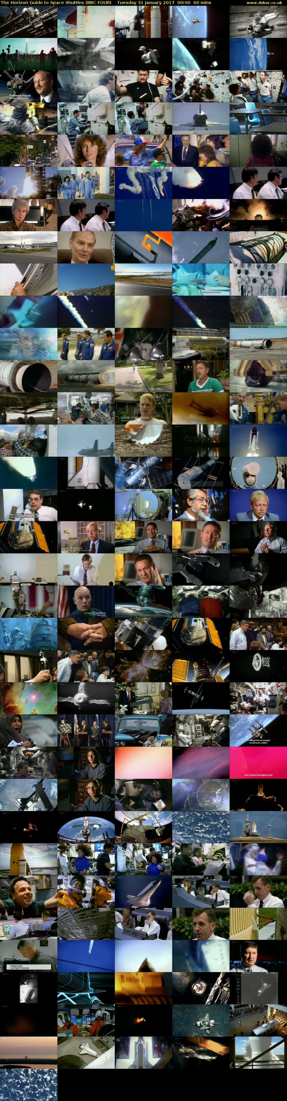 The Horizon Guide to Space Shuttles (BBC FOUR) Tuesday 31 January 2017 00:00 - 01:00