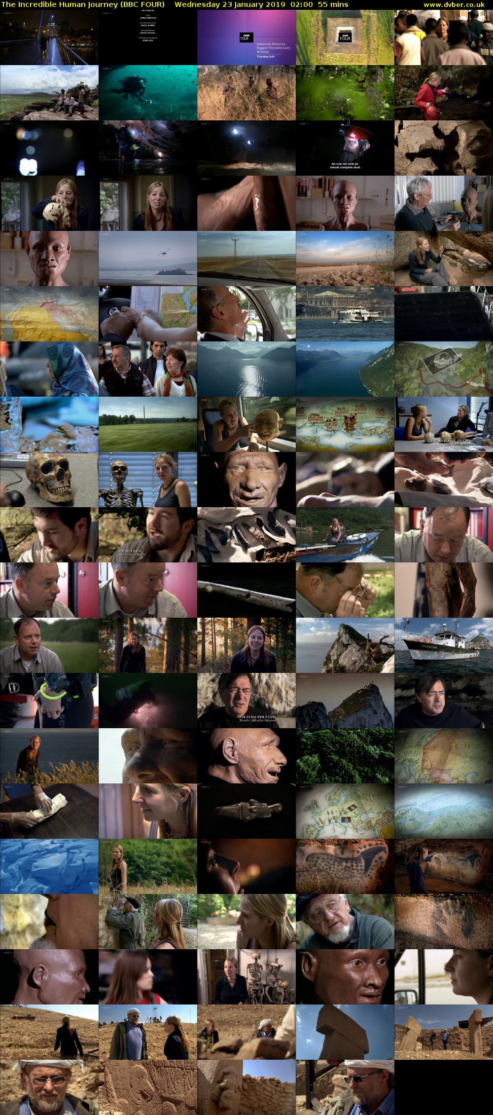 The Incredible Human Journey (BBC FOUR) Wednesday 23 January 2019 02:00 - 02:55