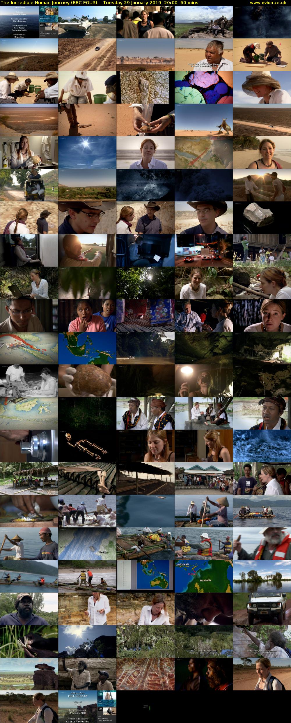 The Incredible Human Journey (BBC FOUR) Tuesday 29 January 2019 20:00 - 21:00