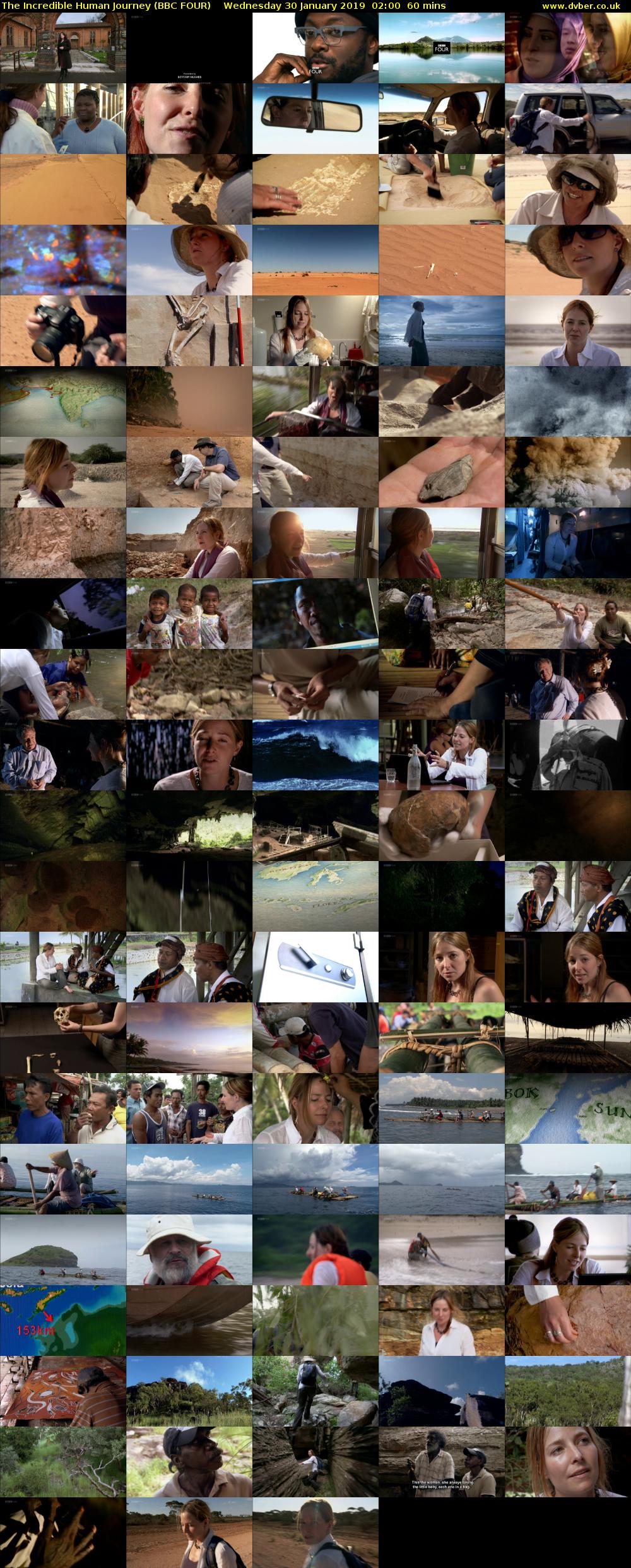 The Incredible Human Journey (BBC FOUR) Wednesday 30 January 2019 02:00 - 03:00